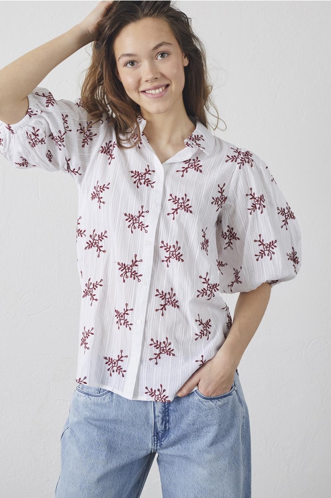 ELLA SH53 18509 WHITE/BORDEAUX